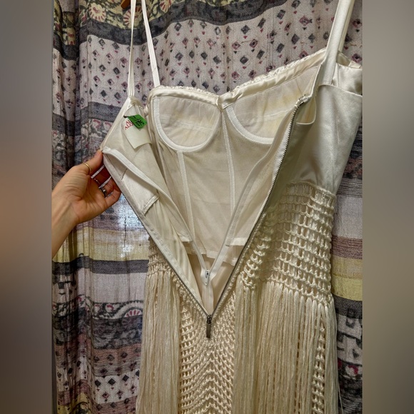 Bustier Dress with Crochet Fringe - Picture 7 of 12